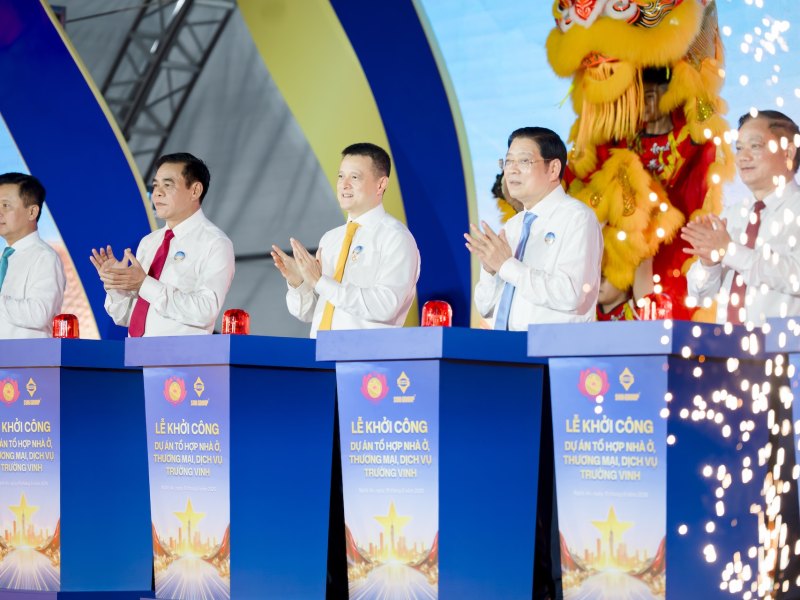 Sun Group khởi công tổ hợp nhà ở, thương mại dịch vụ Trường Vinh tại trung tâm Nghệ An