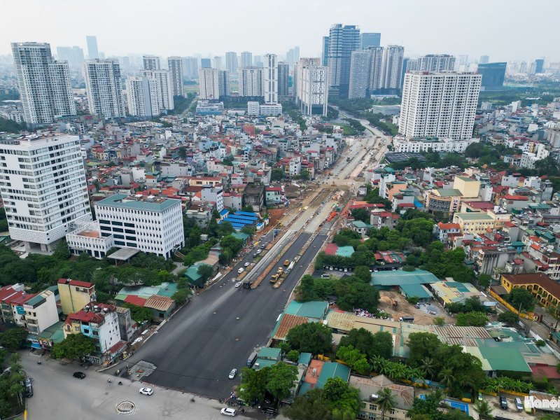 Vành đai 2,5 đoạn qua Xuân Đỉnh dự kiến thông xe kỹ thuật trước 30-9