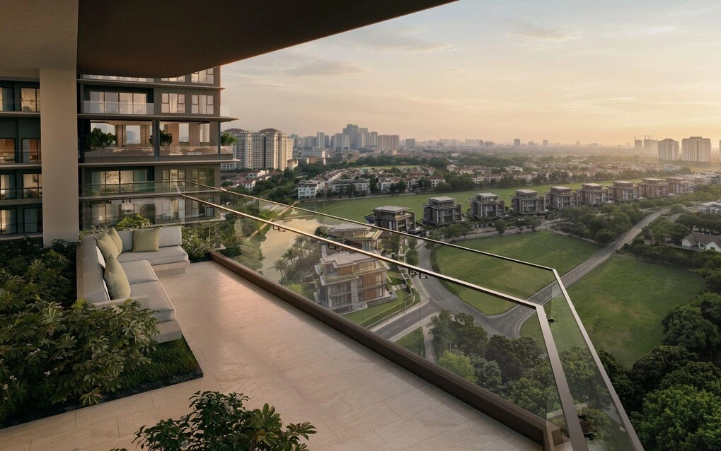 Tầm nhìn xanh riêng tư Maison Privée mang lại cho gia chủ. Ảnh:CapitaLand